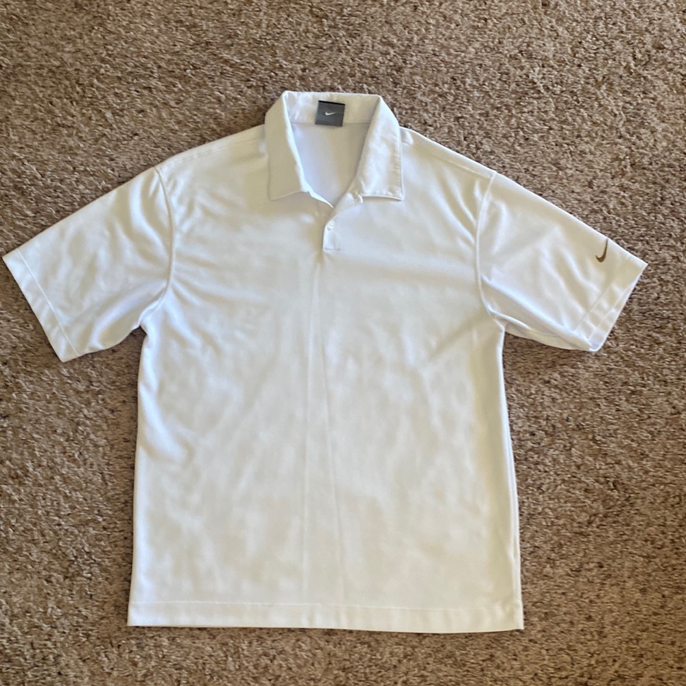White Nike Golf polo shirt Medium short sleeve
